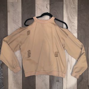 Honey Punch Nude Holy Sweater